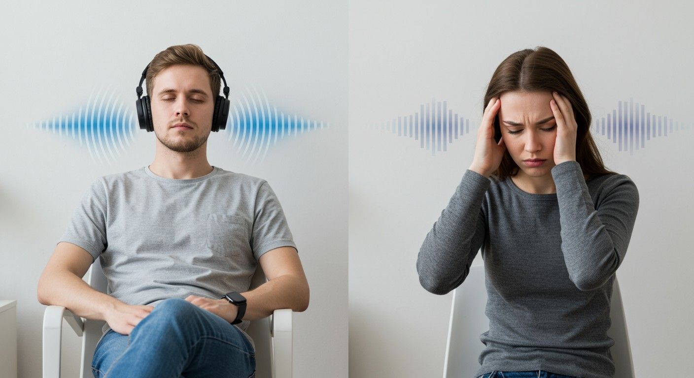 A fokozott hangnyomás halláskárosodást és stresszt okozhat.