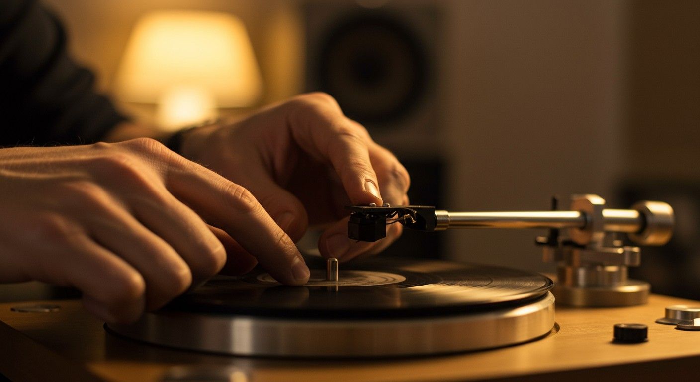 A hangszedő és a kar precíz beállítása elengedhetetlen.