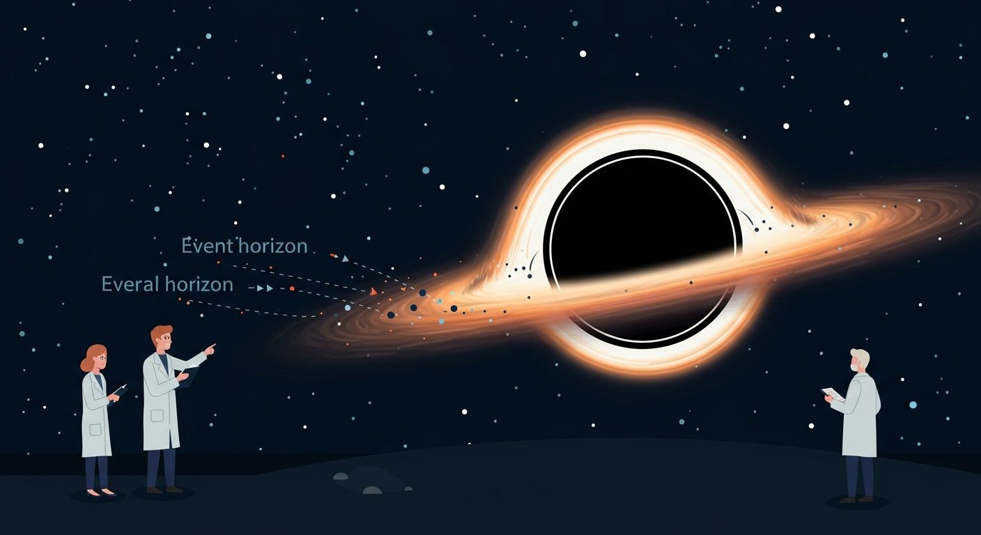 A Hawking-sugárzás virtuális részecskék kölcsönhatásából származik.