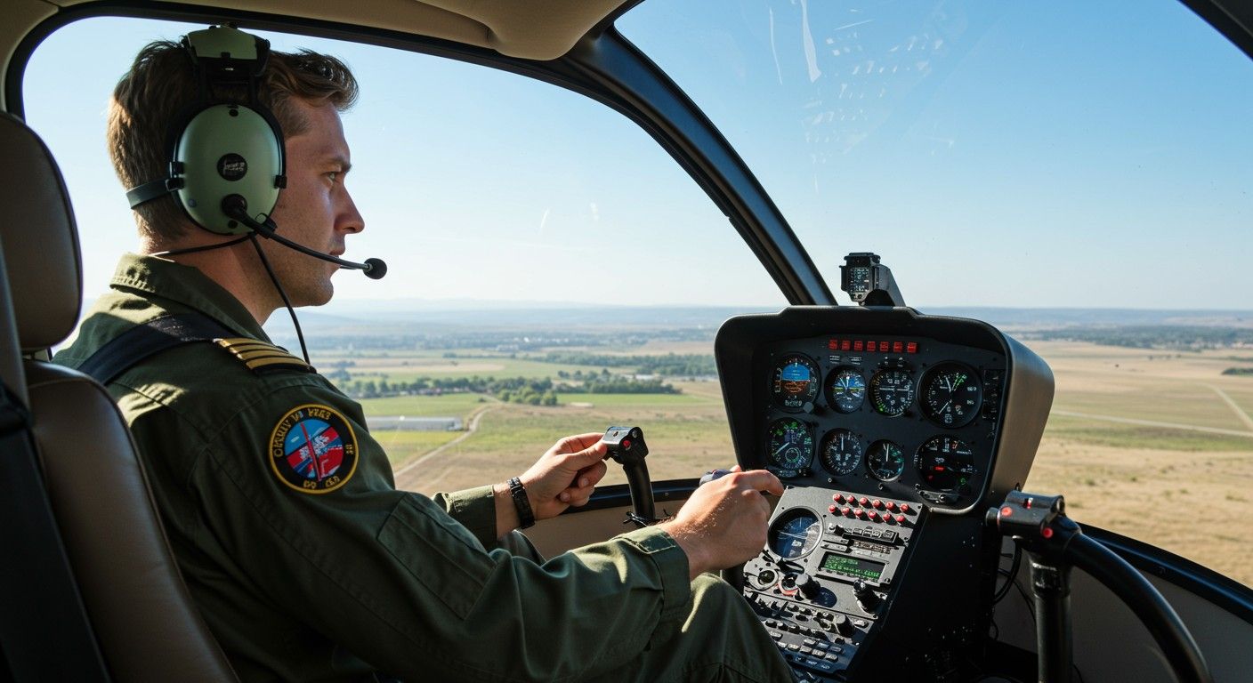 A helikopter irányítása a rotor eltérésével módosítható.