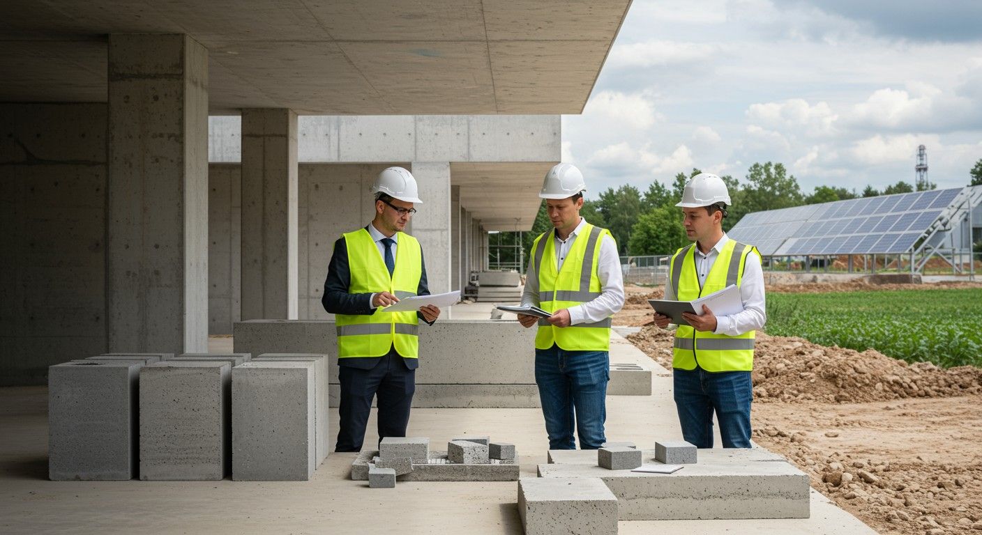 A hidrátbeton alacsonyabb szén-dioxid-kibocsátást biztosít.