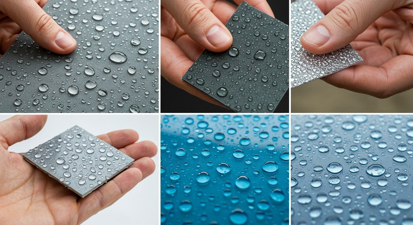 A hidrofób anyagok vízlepergető tulajdonsággal rendelkeznek.