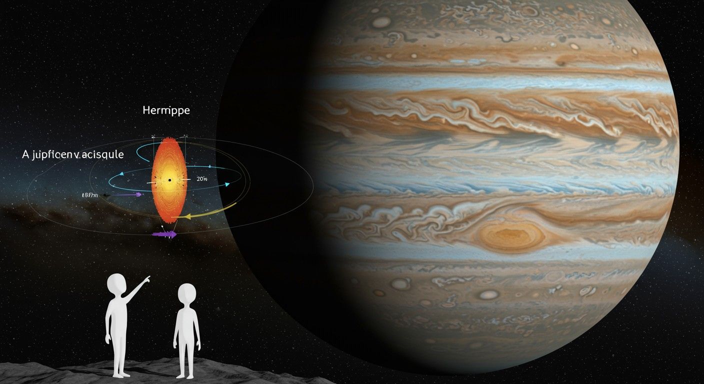 Hermippe különleges retrográd pályája a Jupiter holdrendszerének sokszínűségét tükrözi.