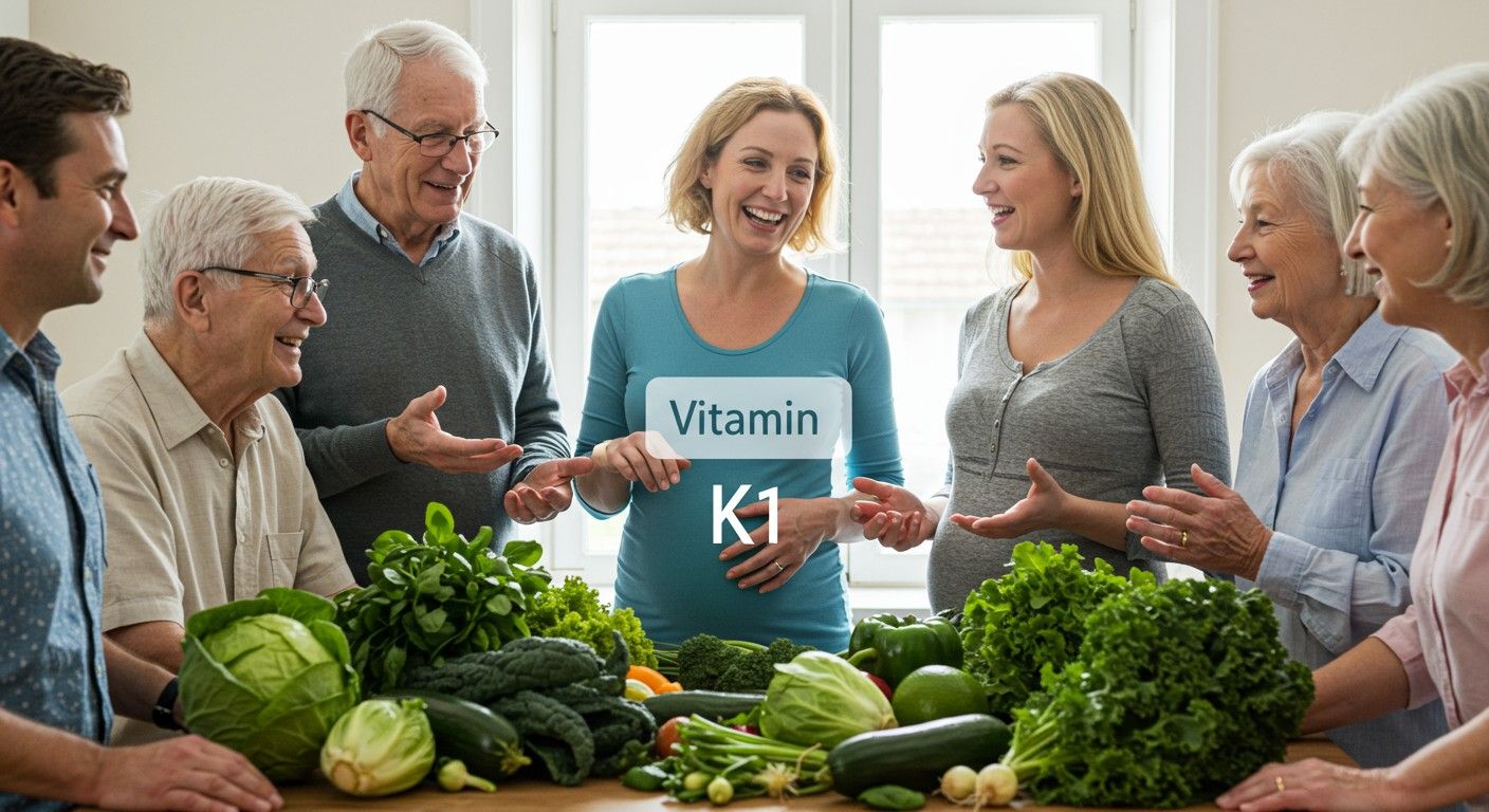 A K1-vitamin segíti a csontritkulás megelőzését időseknél.