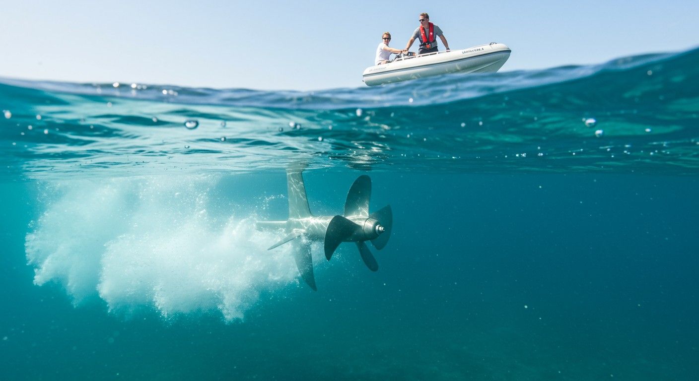 A kavitáció súlyosan károsíthatja a hajócsavarokat működés közben.