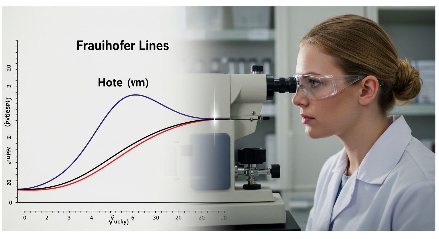 A Fraunhofer vonalak az anyagok kémiai összetételét feltárják.