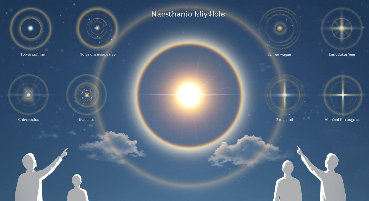 A fényudvarok színei a légköri részecskék által változnak.