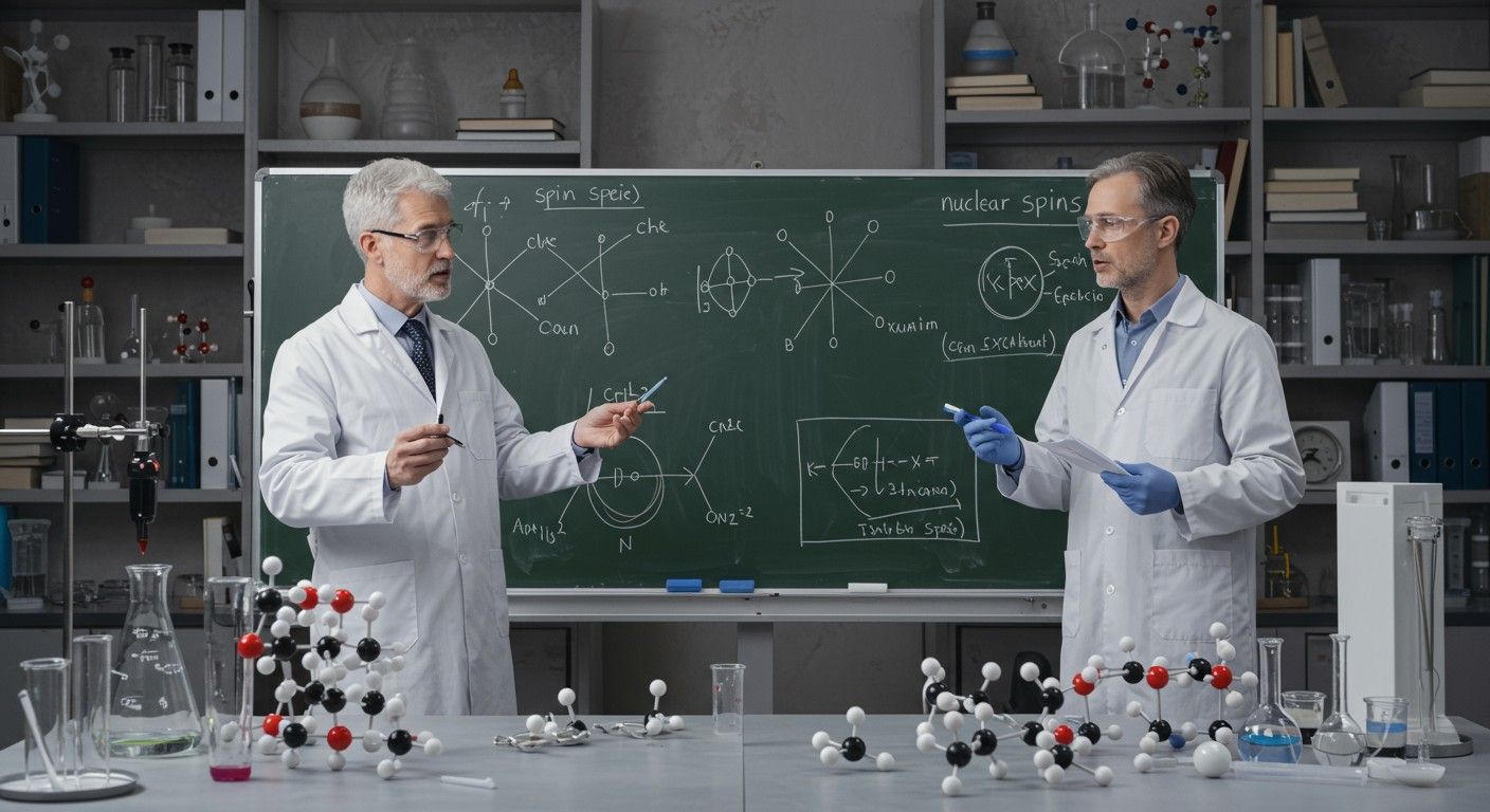 A nukleáris spin statisztika meghatározza a molekulák térbeli elrendezését.