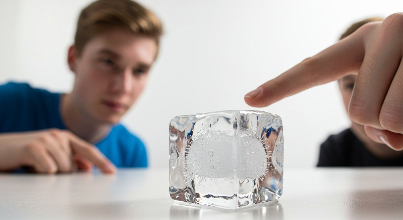 A fagyáspont csökken a nyomás növekedésével.