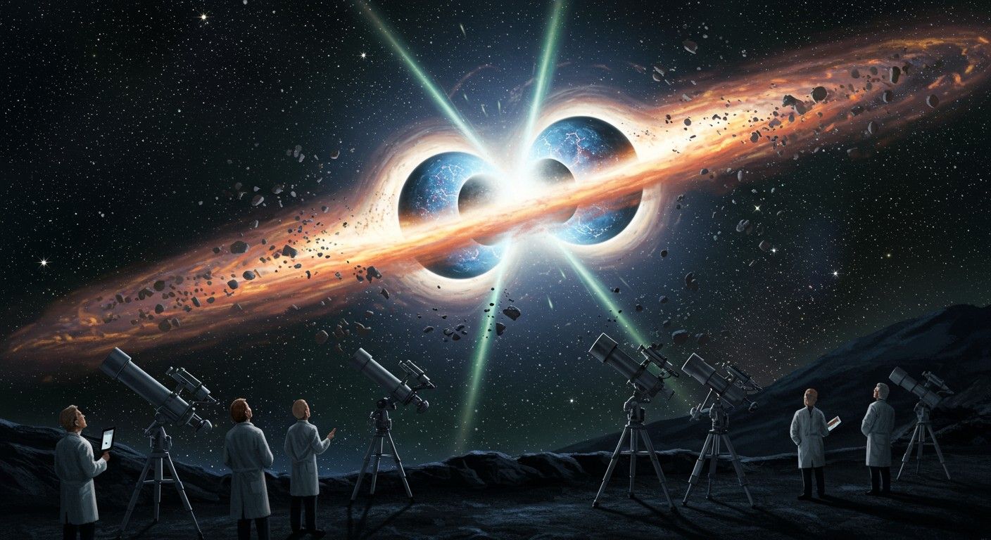 A rövid GRB-k neutroncsillagok és fekete lyukak összeolvadásából származnak.