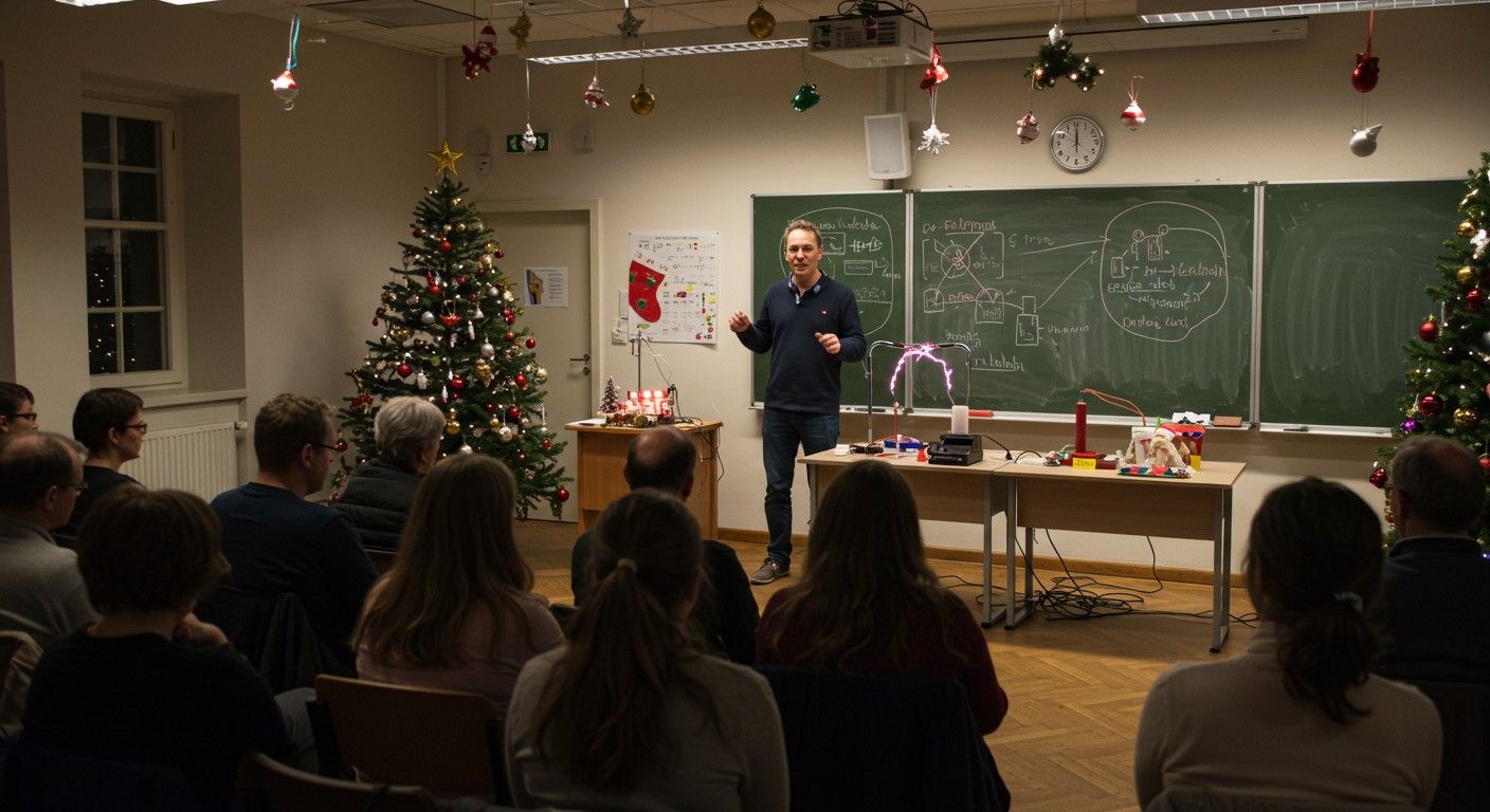 Karácsonyi Előadások: tudományos felfedezések élvezetes bemutatása.
