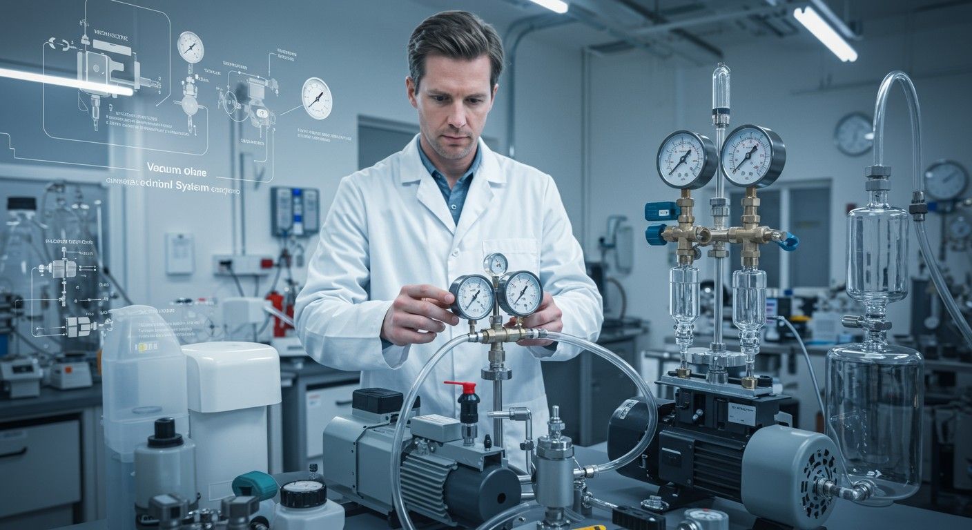 A gyenge vákuum eléréséhez pumpák és szelepek szükségesek.