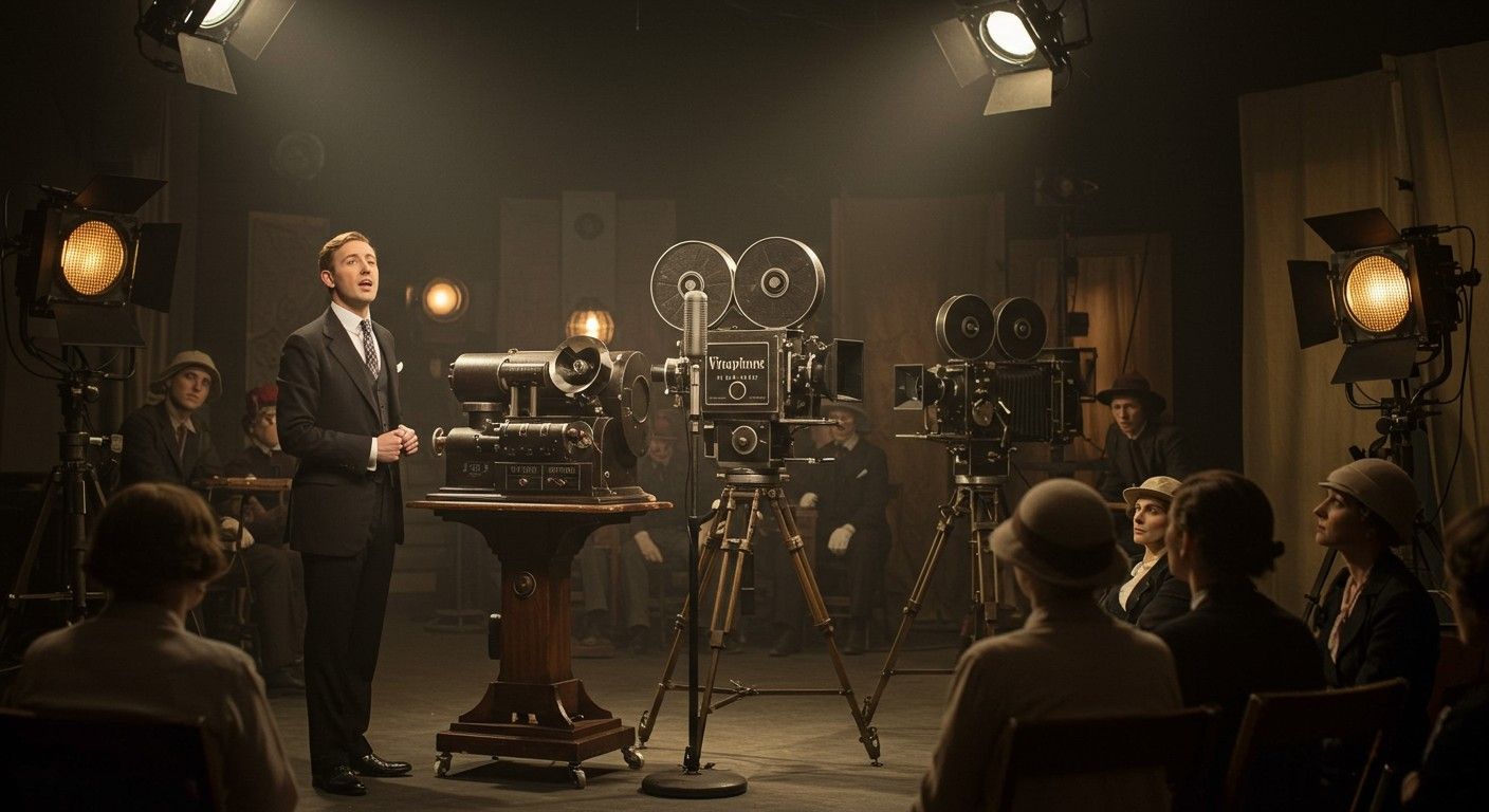 A Vitaphone forradalmasította a filmek világát 1927-ben.