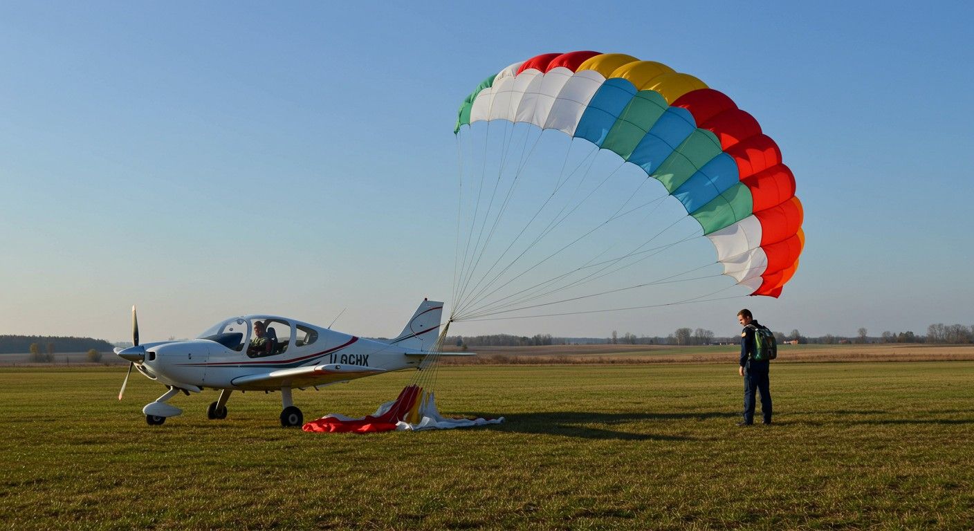 A fékernyő csökkenti a leszállási sebességet repüléskor.
