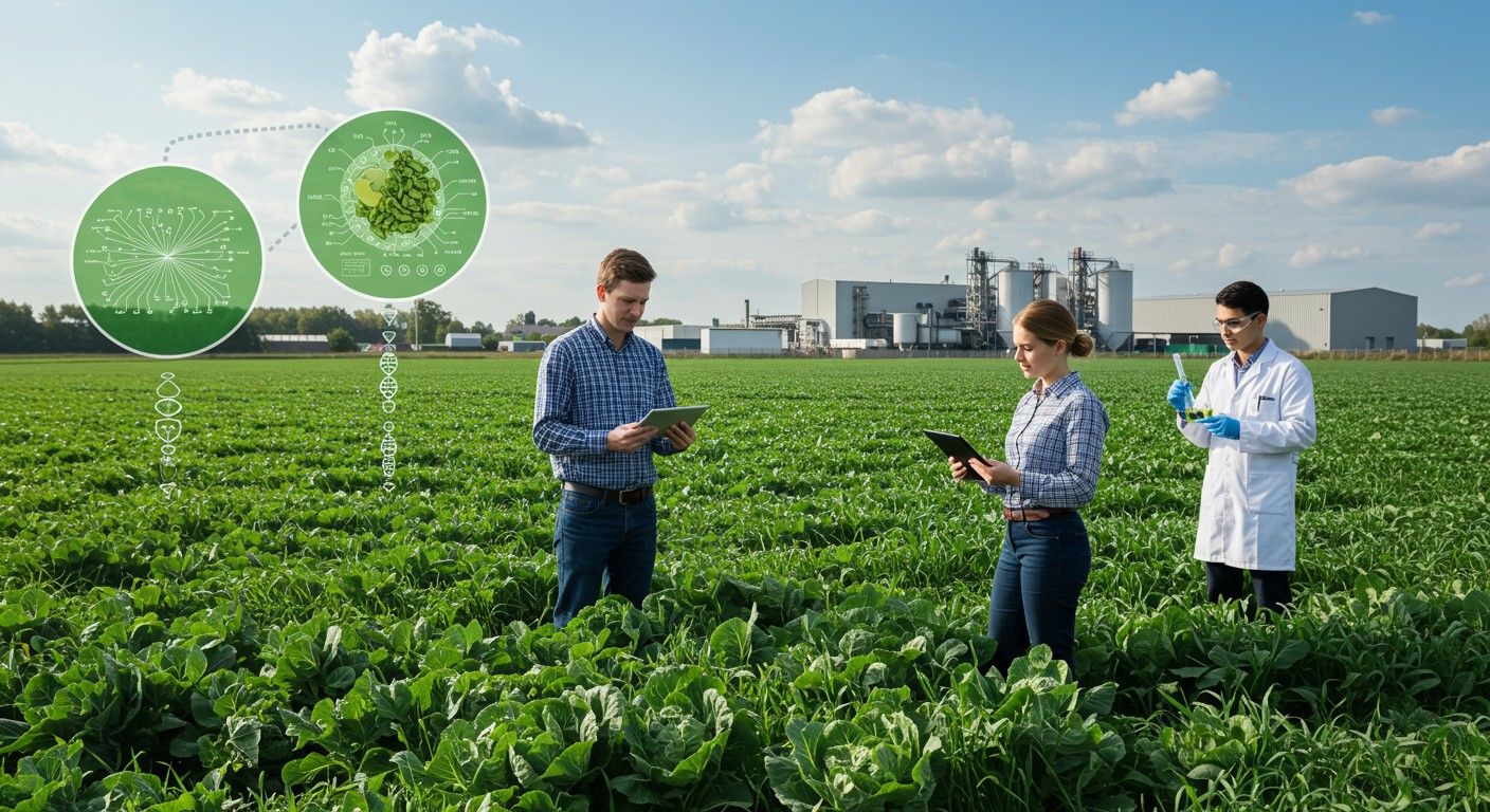 Génmanipuláció javítja a növények ellenálló képességét és hozamát.