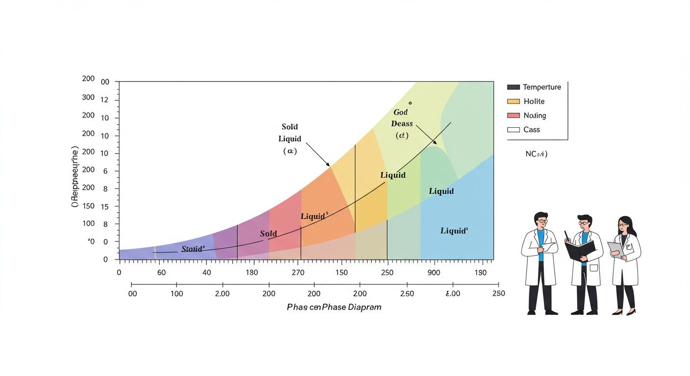 Fázisdiagramok segítik az anyagok állapotainak megértését.