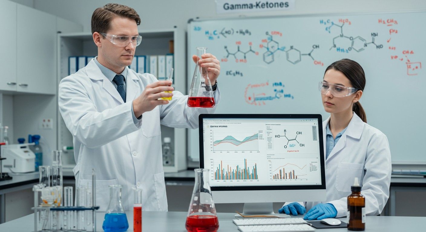 Gamma-ketonok azonosításához HPLC és NMR módszerek elterjedtek.