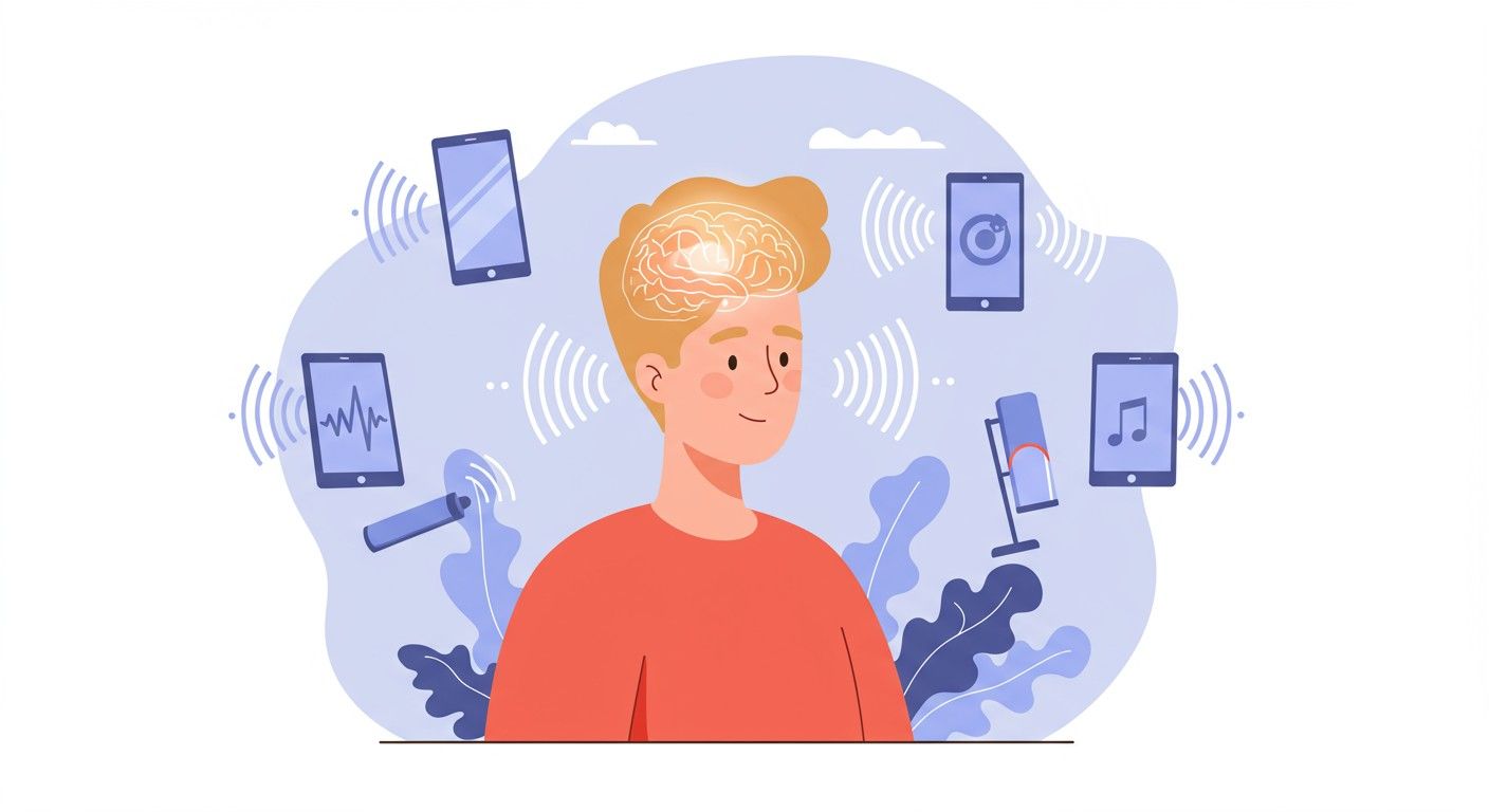 Az agy a hangok feldolgozásáért és értelmezéséért felelős.