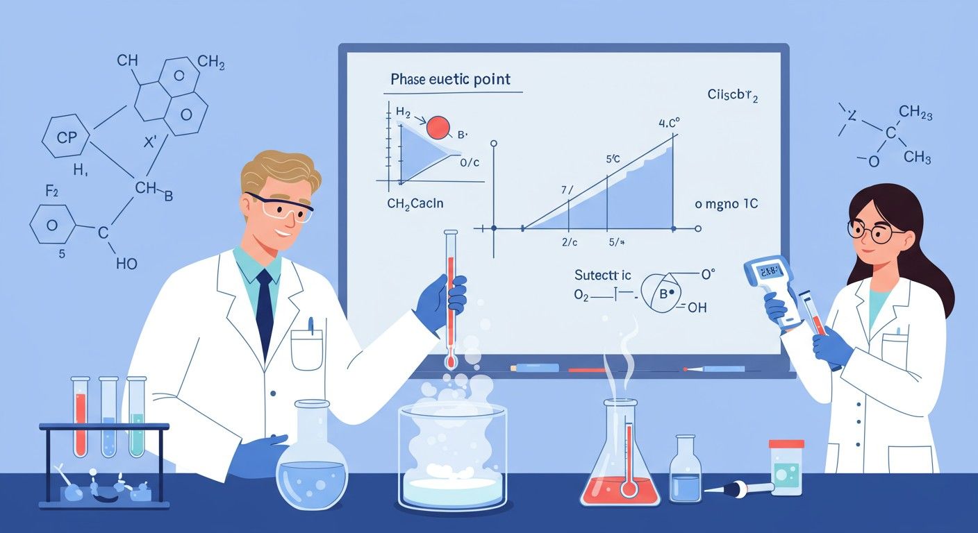 Az eutektikus hőmérséklet az optimális fázisátalakulást jelenti.