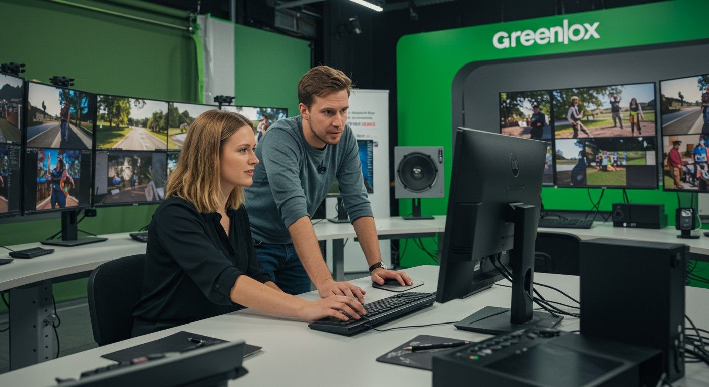 Az utómunka során életre kelnek a zöld háttér felvételek.