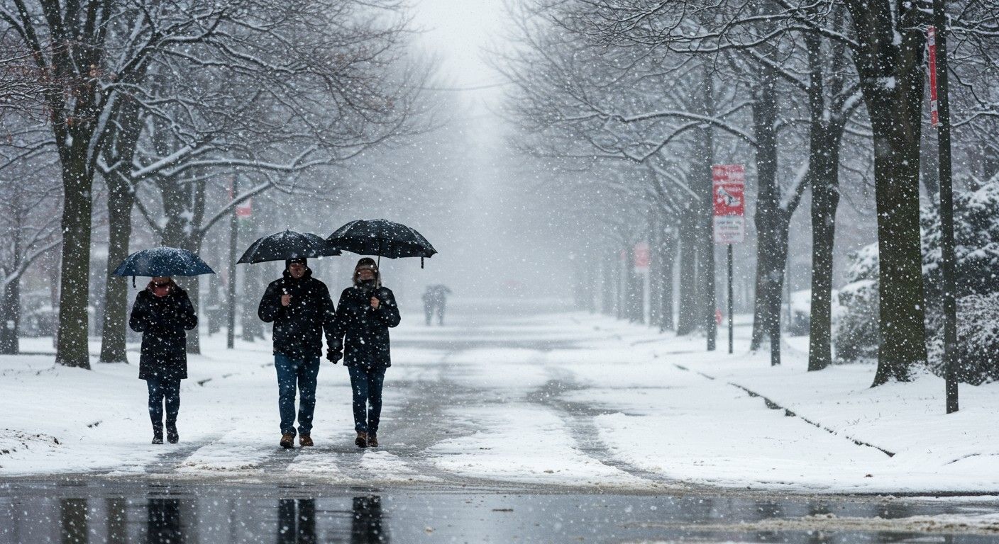 Havaseső közben figyelj a csúszós utakra és jégre!