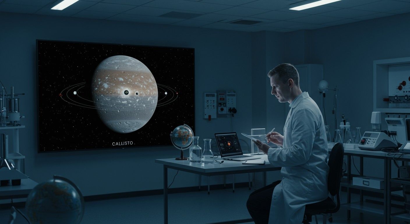 Callisto a Jupiter legnagyobb és legöregebb holdja.