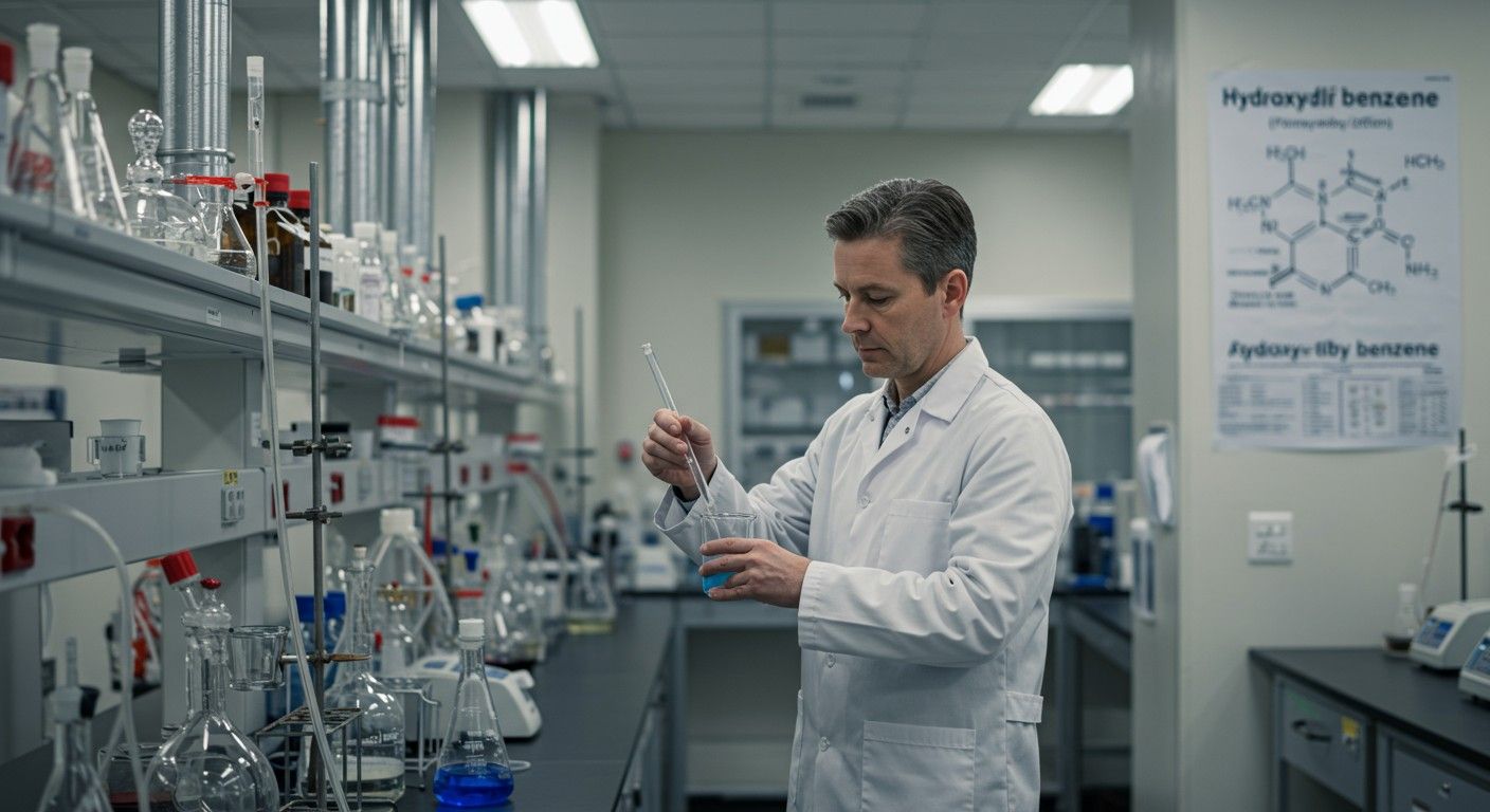 A hidroxi-dimetil-benzol előállítása fontos lépés a gyógyszeriparban.