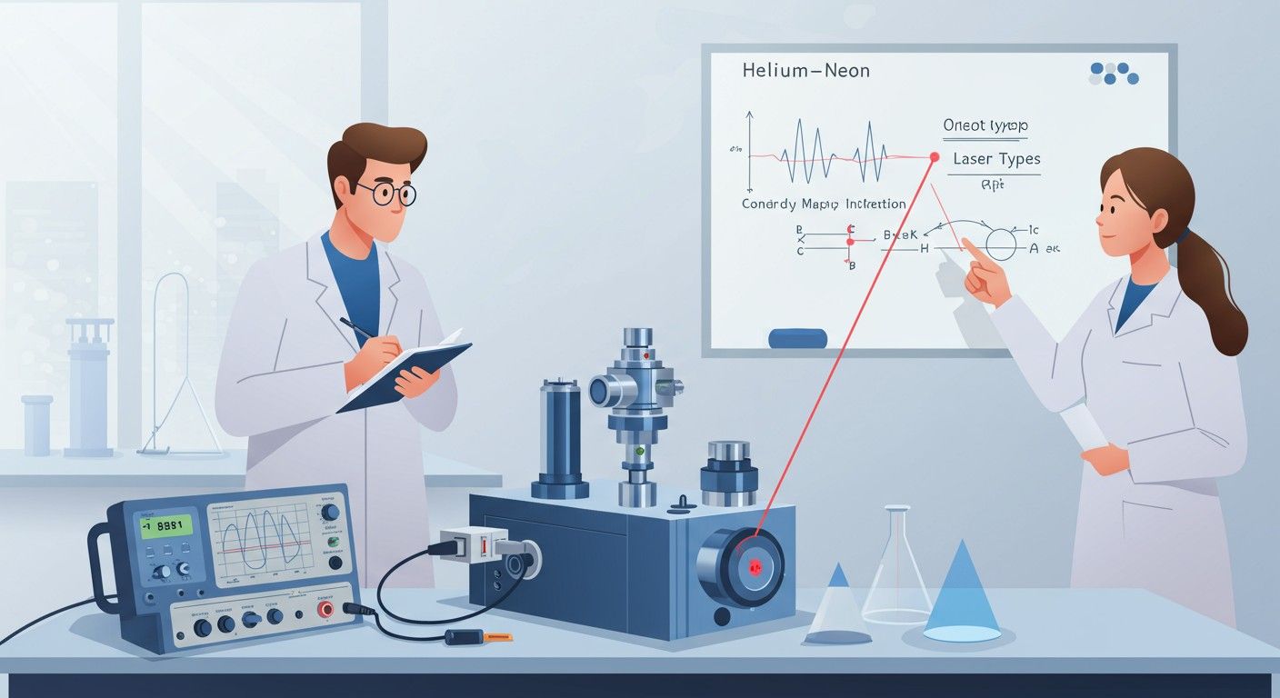 A hélium-neon lézer rendkívül stabil és kedvező árú.