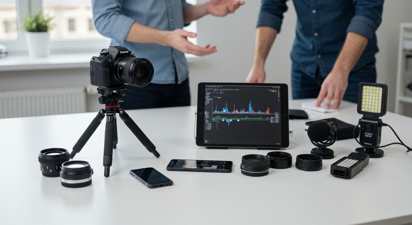 Profi gyorsított felvételhez stabil állvány és megfelelő világítás szükséges.