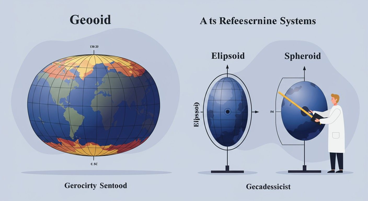 A geodéziai referenciarendszerek segítik a Föld alakjának meghatározását.