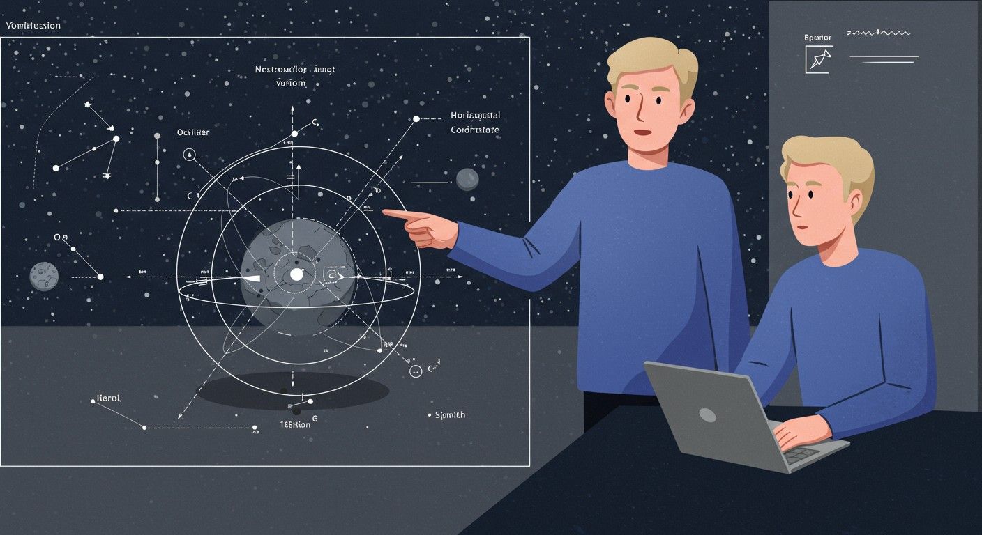 A geocentrikus rendszer nem azonos a helyi horizonttal.