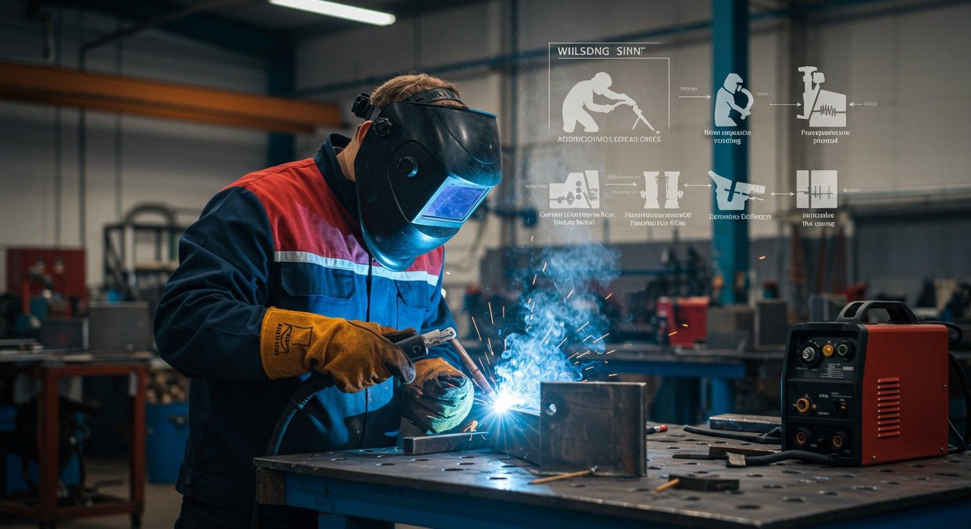 A hegesztési pozíciók befolyásolják a varrat minőségét.