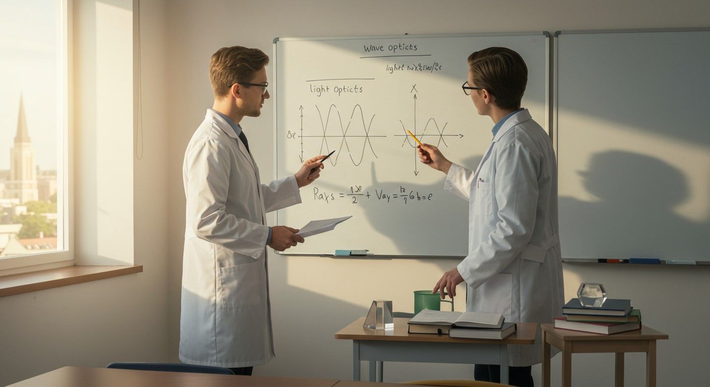 A hullámoptika fényelektromágneses jelenségeket vizsgál.