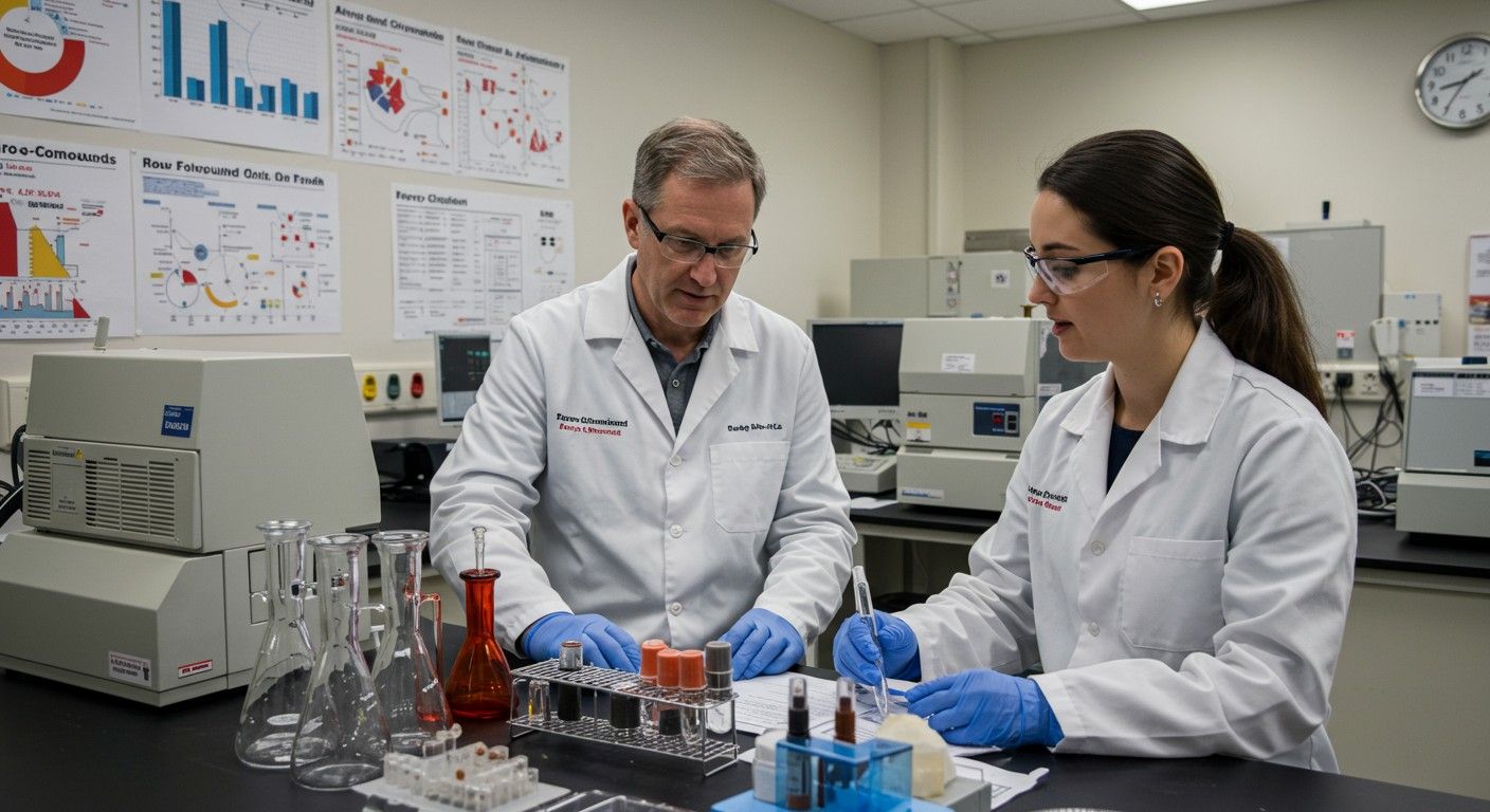 A ferro-vegyületek fontos szerepet játszanak az anyagtechnológiában.