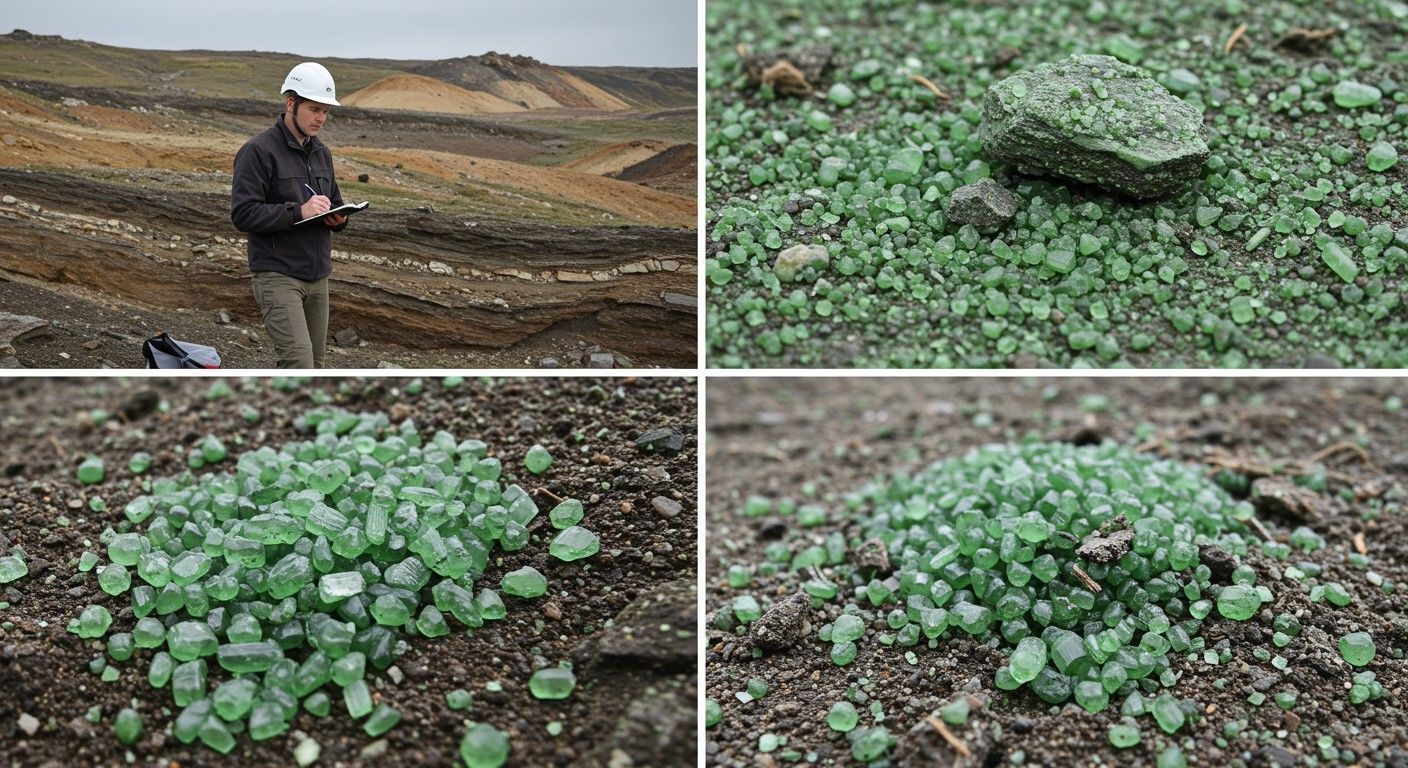 A glaukonit tengeri üledékekből képződik, jelzi a környezeti változásokat.