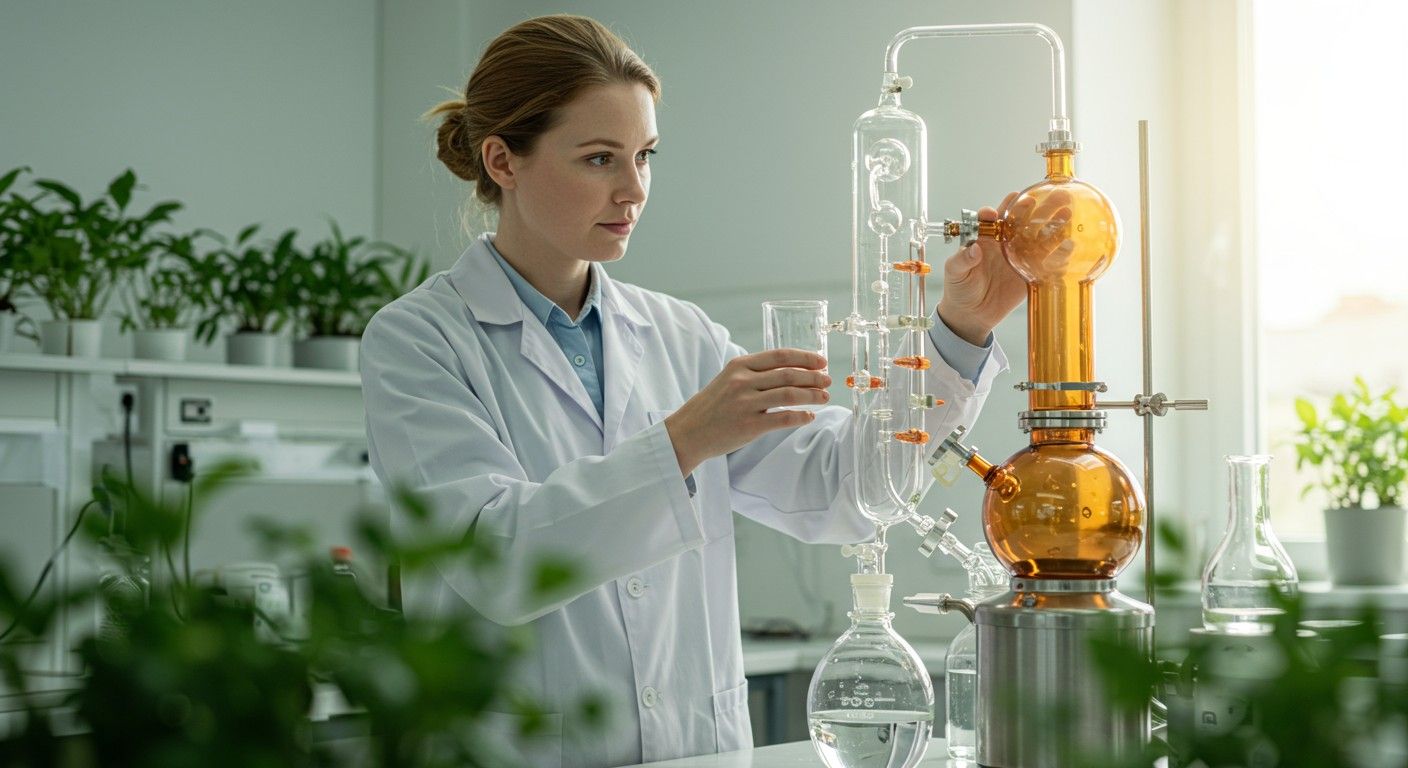 A frakcionált desztilláció energiatakarékos módszer a tisztításra.