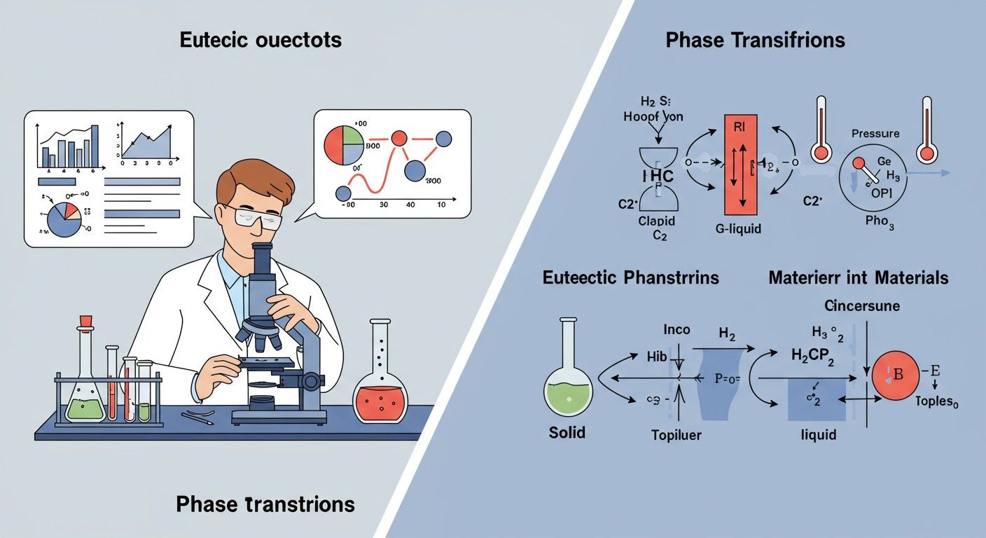 Az eutektikus fázisátalakulás alacsonyabb hőmérsékleten történik.