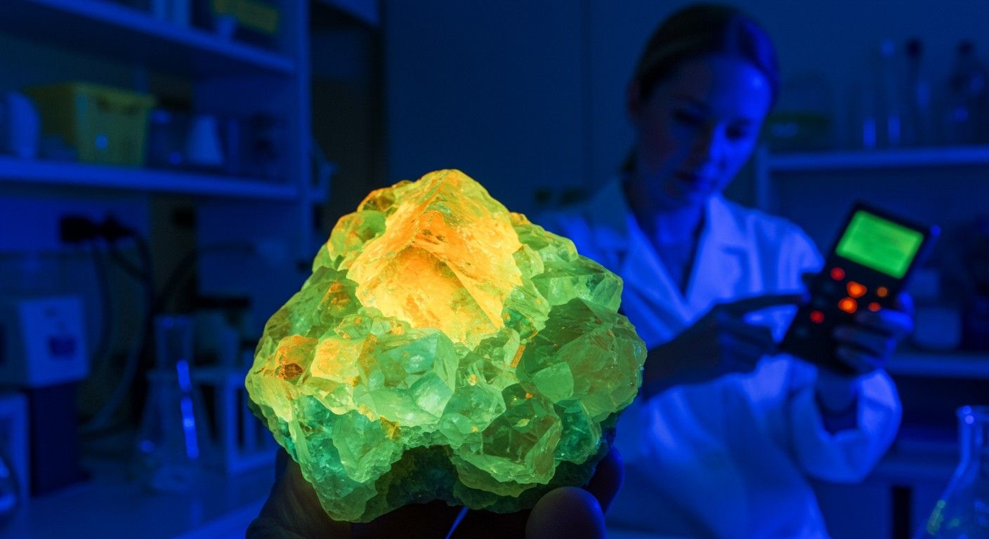 A franklinitt fluoreszcens tulajdonsága különleges fényjelenségeket kelt.