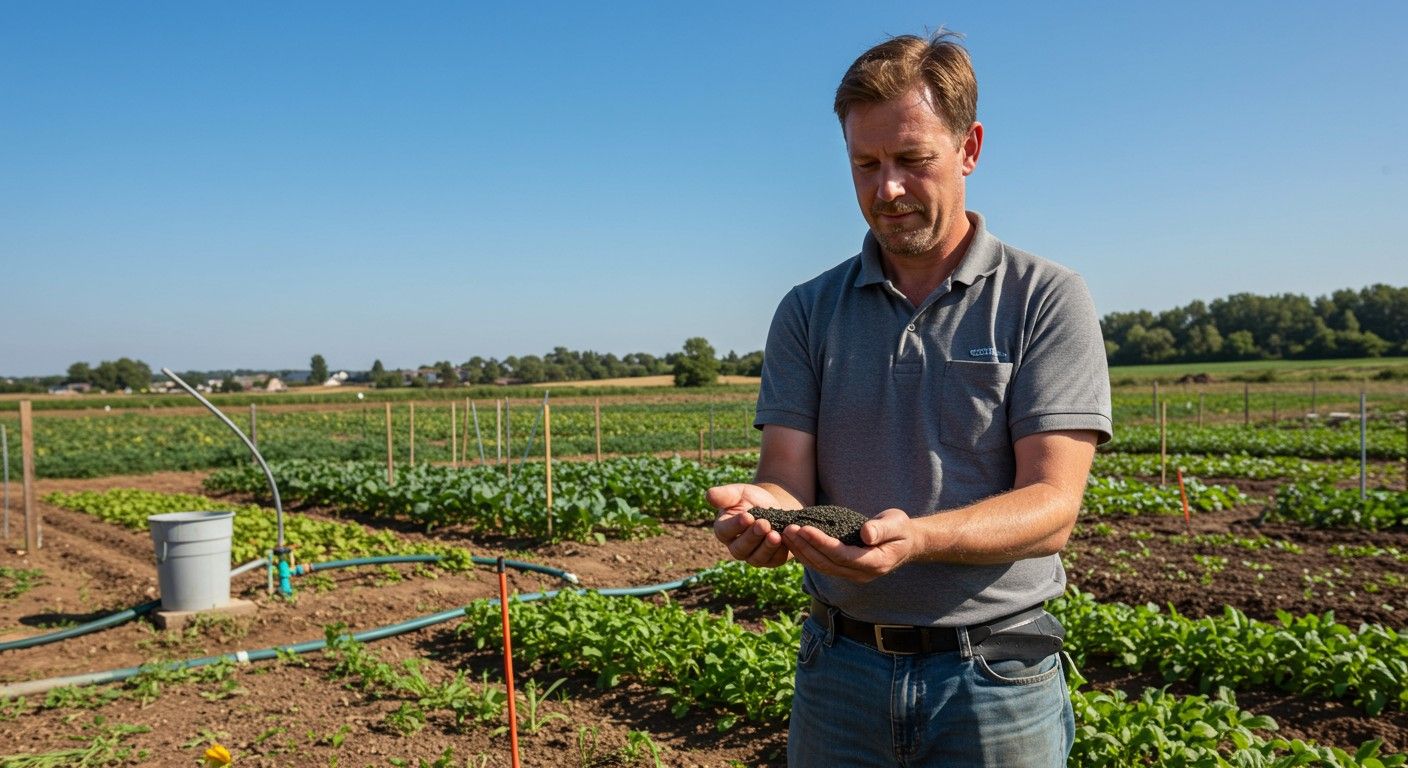 A hidrofób homok lehetővé teszi a víz hatékonyabb megtartását.