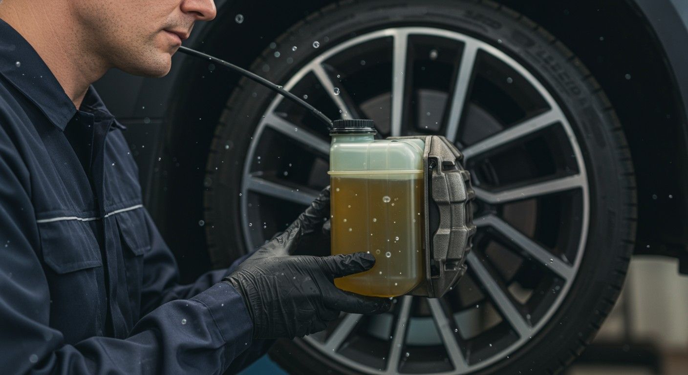 A levegő és a víz szennyezi a fékfolyadékot.