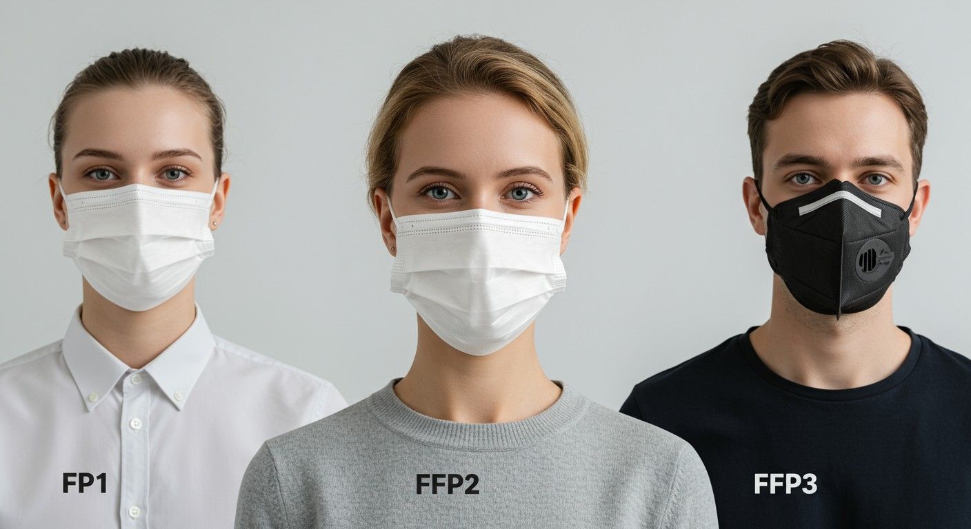 FFP1 maszkok nem védik a finom aeroszoloktól.