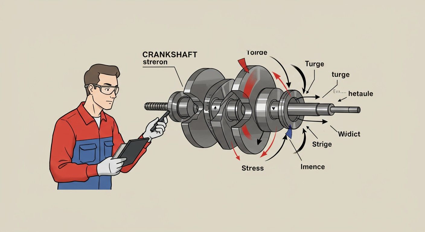 A forgattyúcsap erőhatásai kritikusak a motor hatékonyságában.