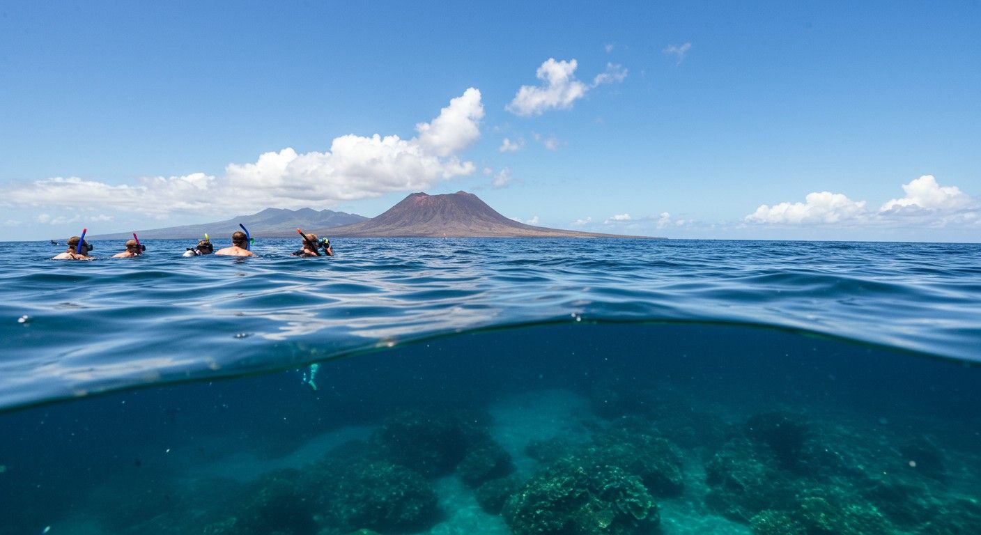 A Hawaii-szigetek óceáni forró pontja aktív vulkáni tevékenységet mutat.