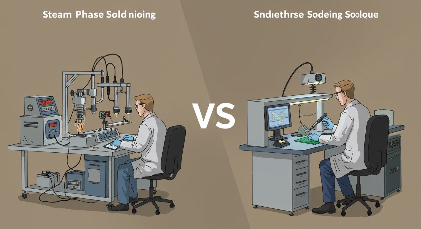 A gőzfázisú forrasztás gyorsabb és tisztább, mint hagyományos.