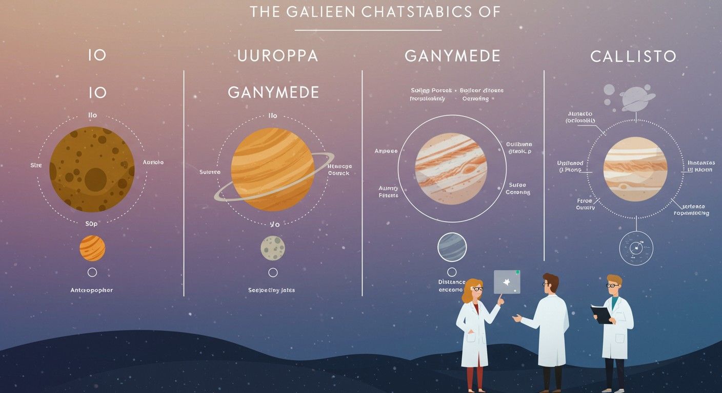A Galilei-holdak különleges geológiai és atmoszféra jellemzőkkel rendelkeznek.