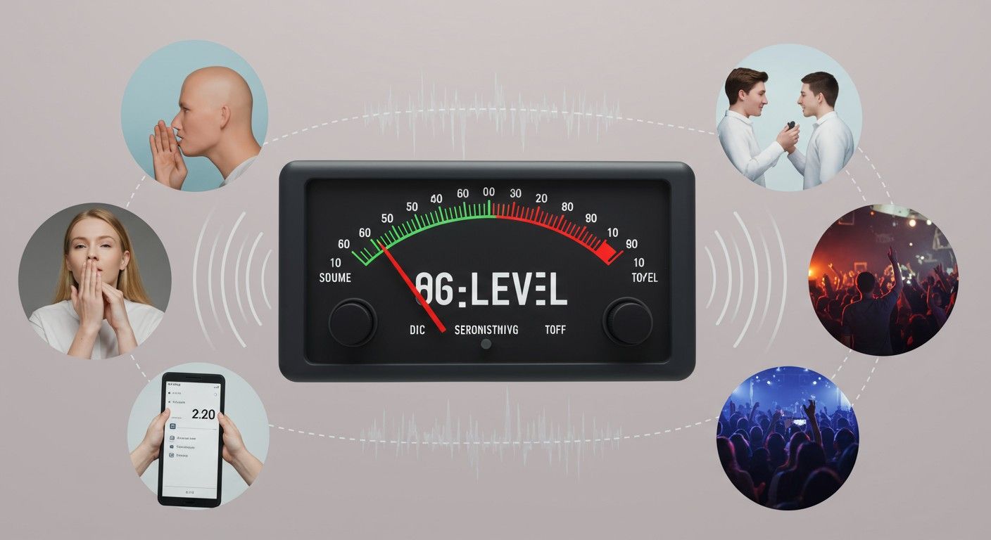A csendes könyvtár hangnyomásszintje körülbelül 30 dB.