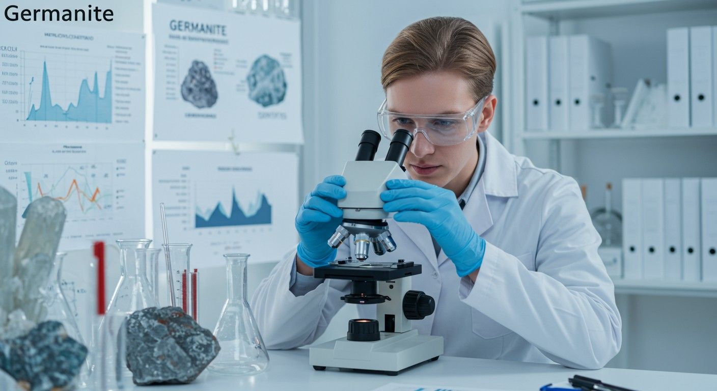 A germanit szennyeződései befolyásolják kristályos szerkezetét.