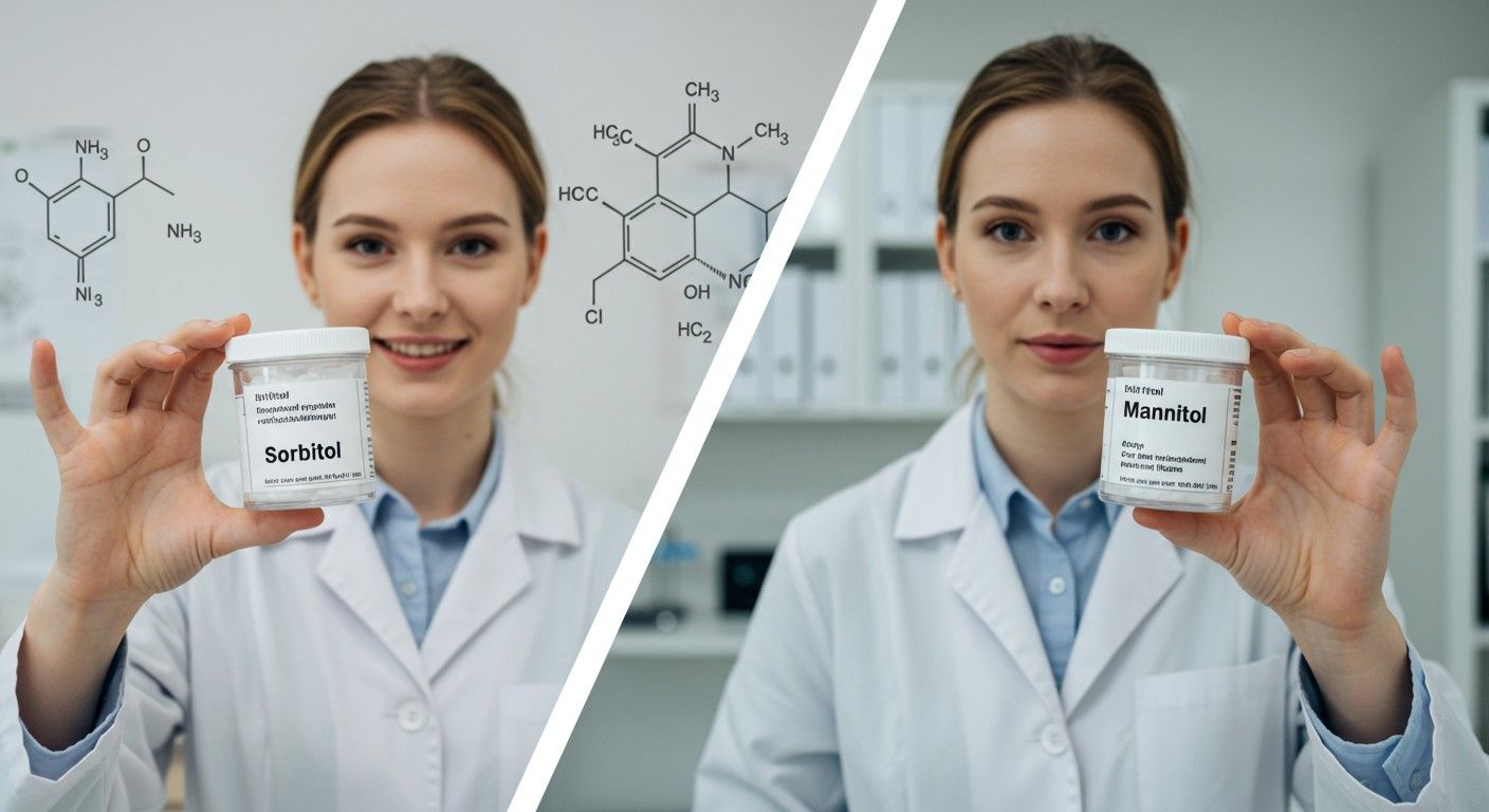 A szorbit gyorsabban emeli a vércukorszintet, mint a mannit.