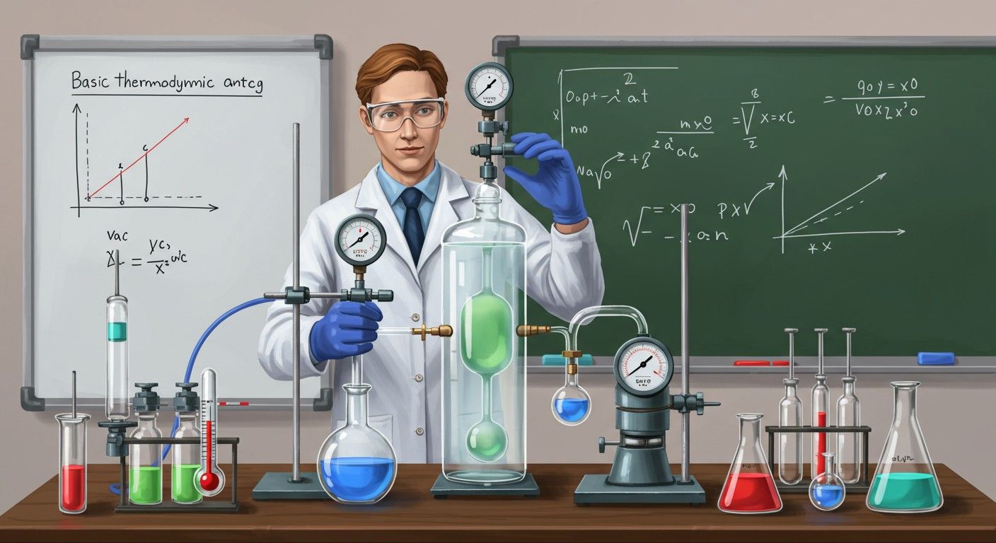 A gázok termodinamikai folyamatai hőtani és mechanikai törvényekkel összefüggnek.