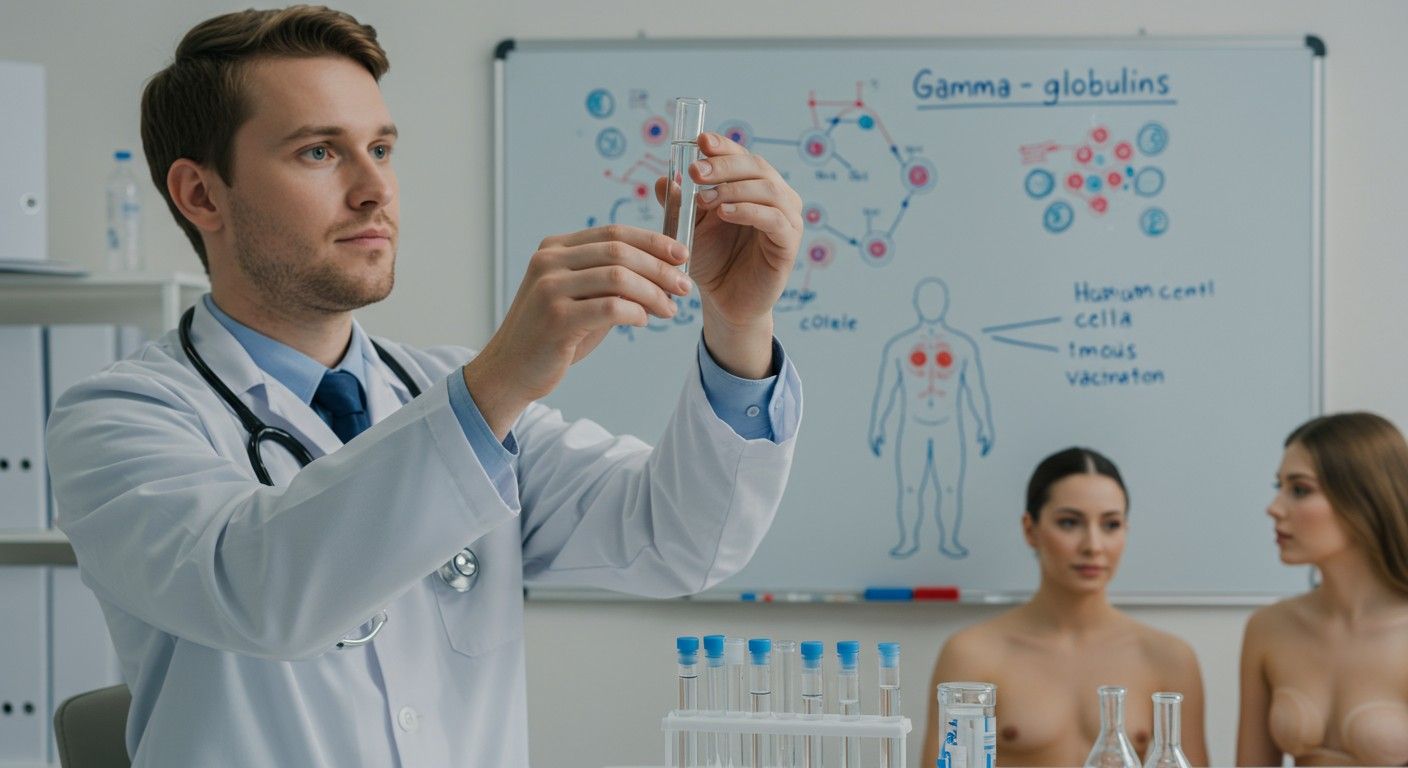 A gamma-globulinok fontos szerepet játszanak a vakcináció utáni immunitásban.